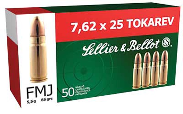 S&B 7.62X25 85 FMJ 50 - Taurus Savings